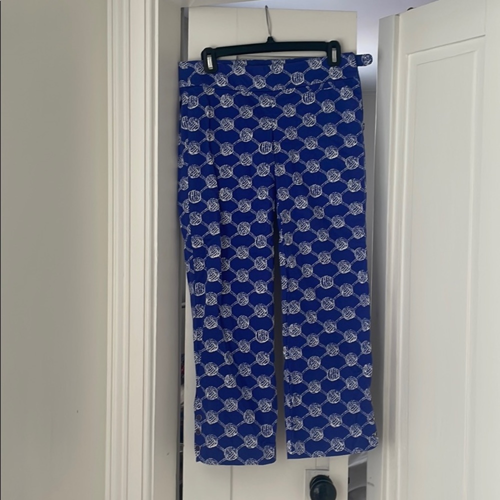 Lily Pulitzer size 2 pants, sailing knots, ankle